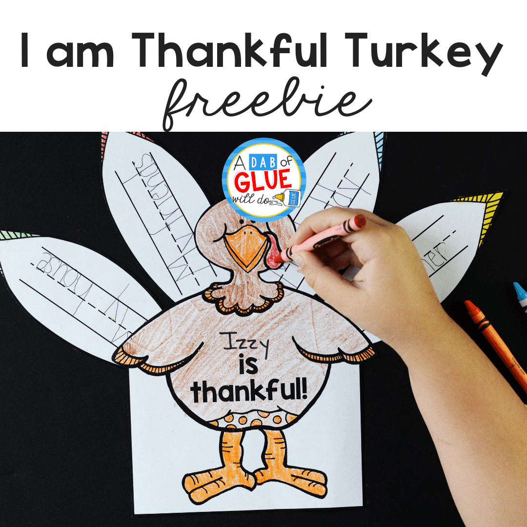 Thankful Turkey Craft Printable