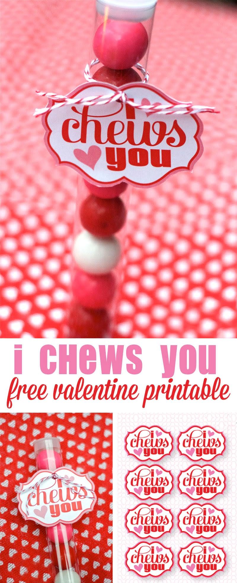 I Chews You DIY Valentine Tag By Lindi Haws Of Love The Day