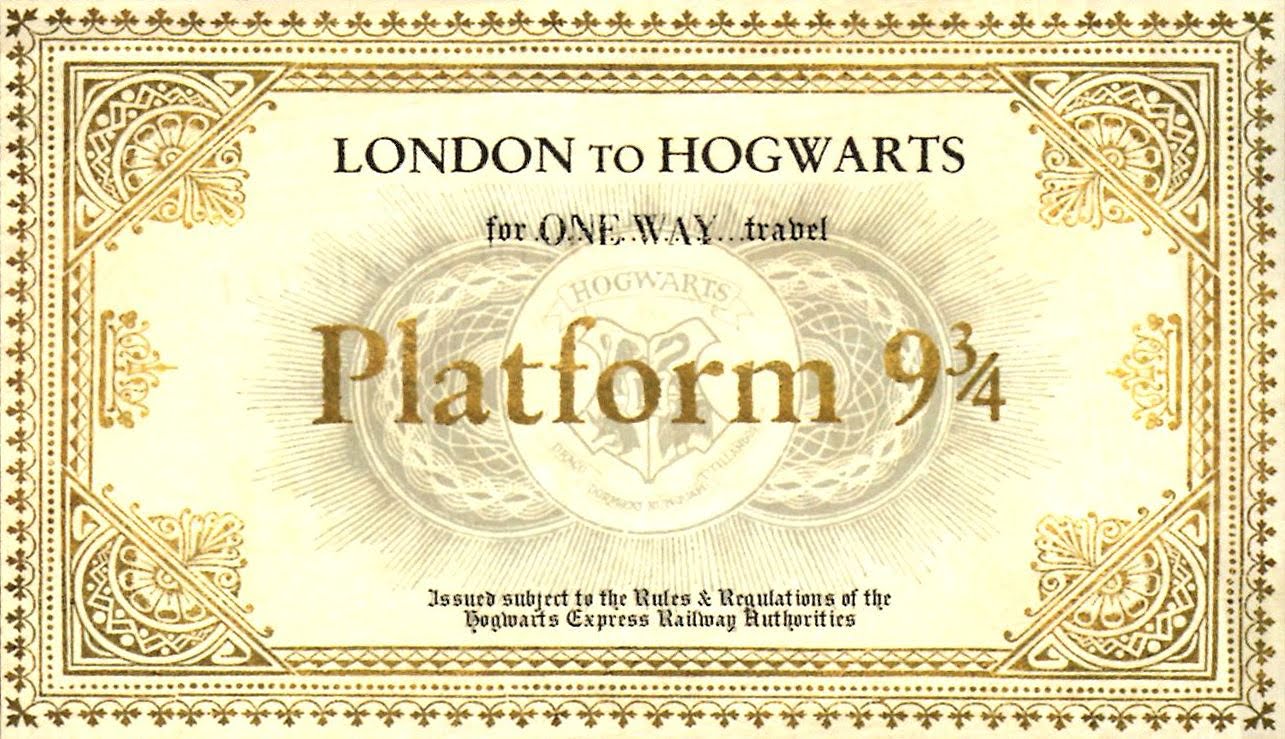 I ve Got A Golden Ticket Harry Potter Birthday Harry Potter Printables Harry Potter Platform