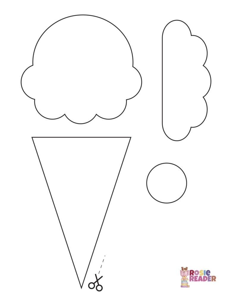 Ice Cream Template Reading Adventures For Kids Ages 3 To 5