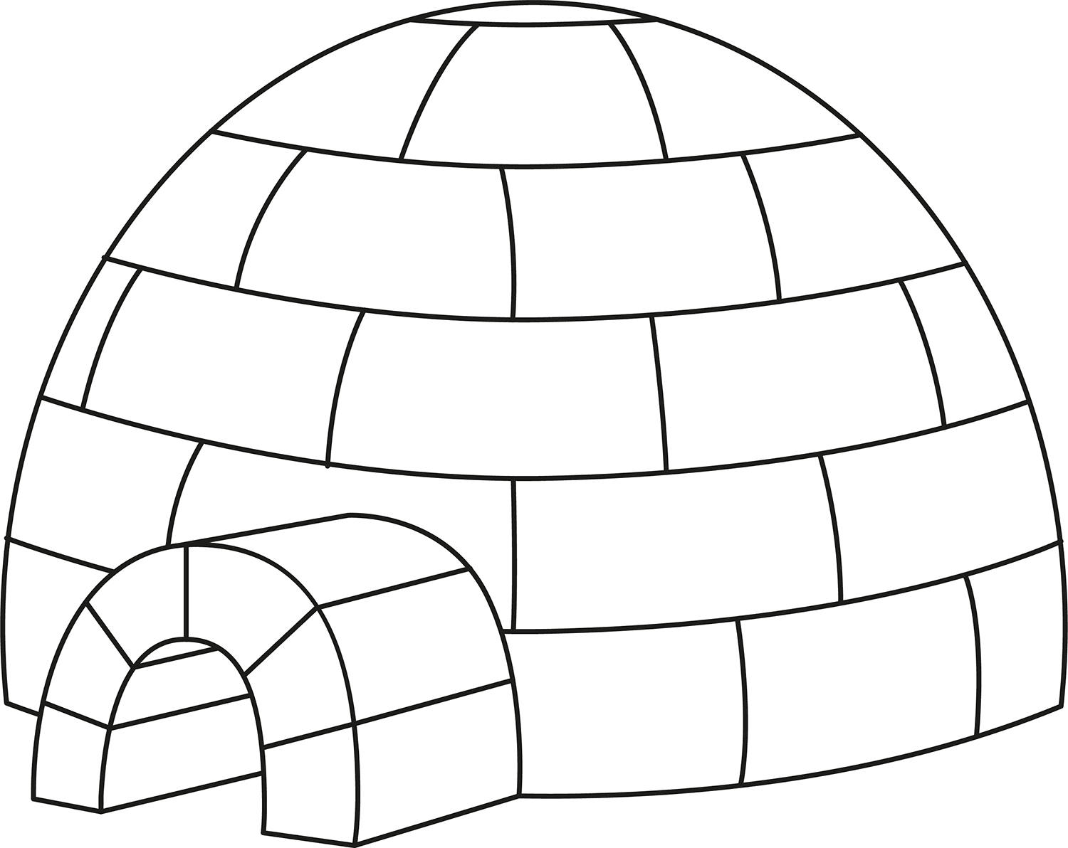 Igloo Printable Template Free Printable Papercraft Templates