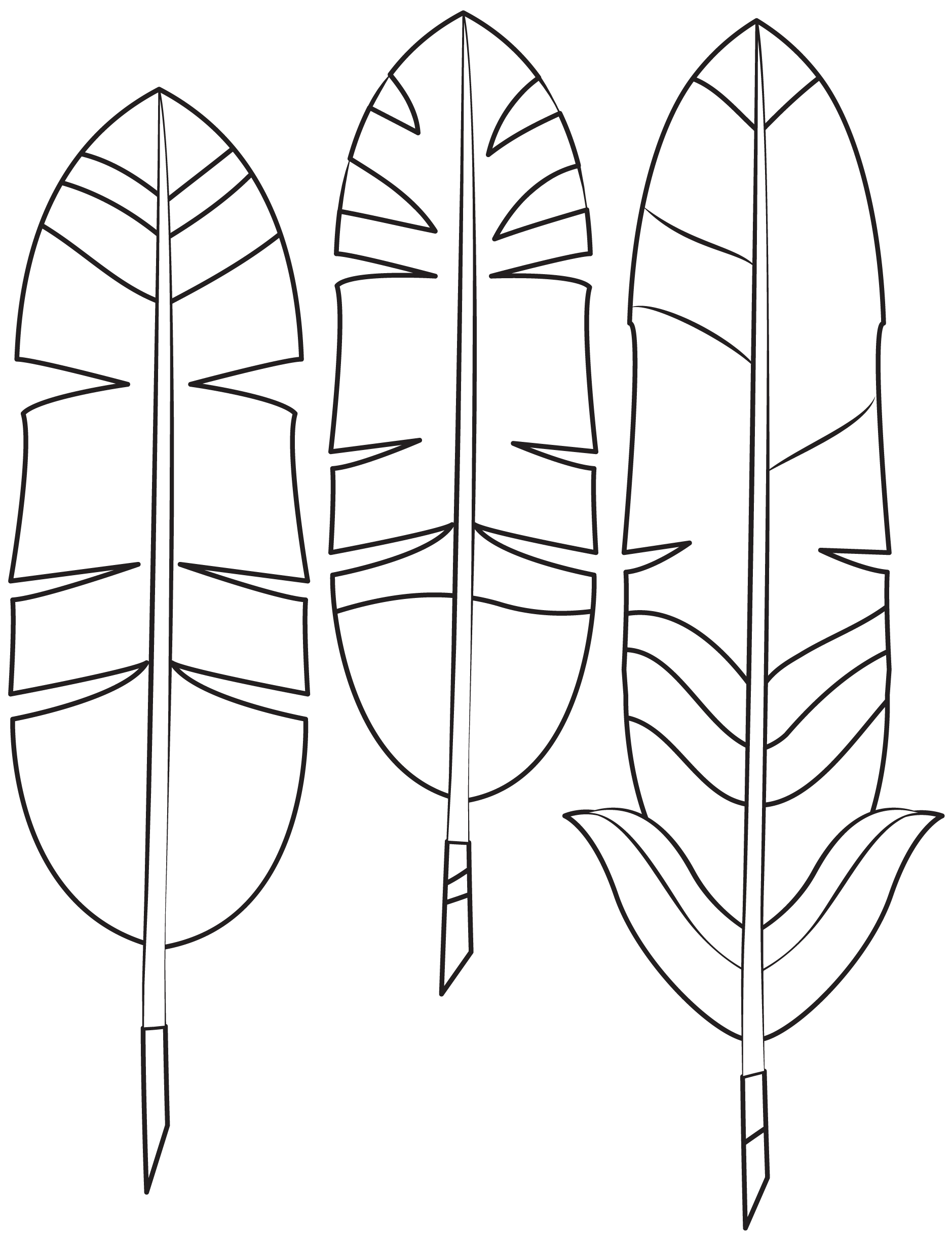 Indian Feather Printable Template Free Printable Papercraft Templates