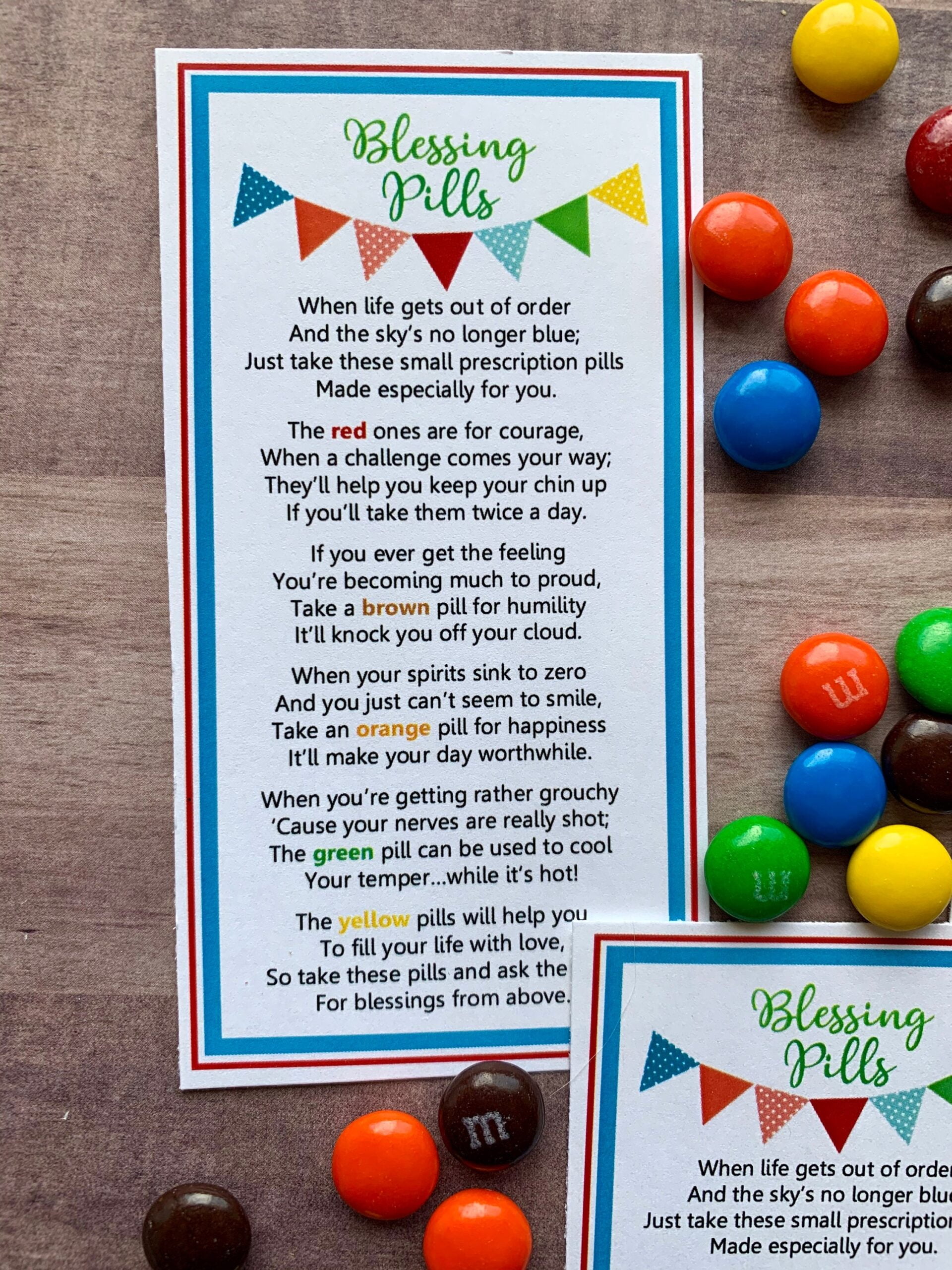 INSTANT DOWNLOAD M Ms Blessing Pills Printables Tags Gifts Etsy de