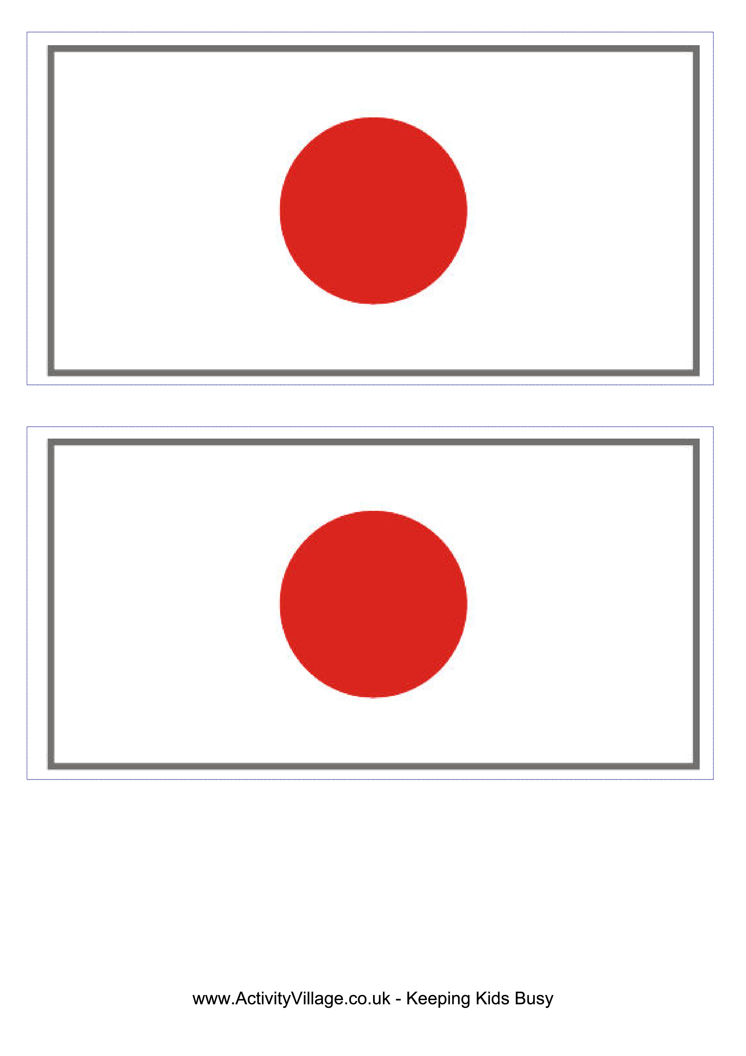Printable Flag Of Japan