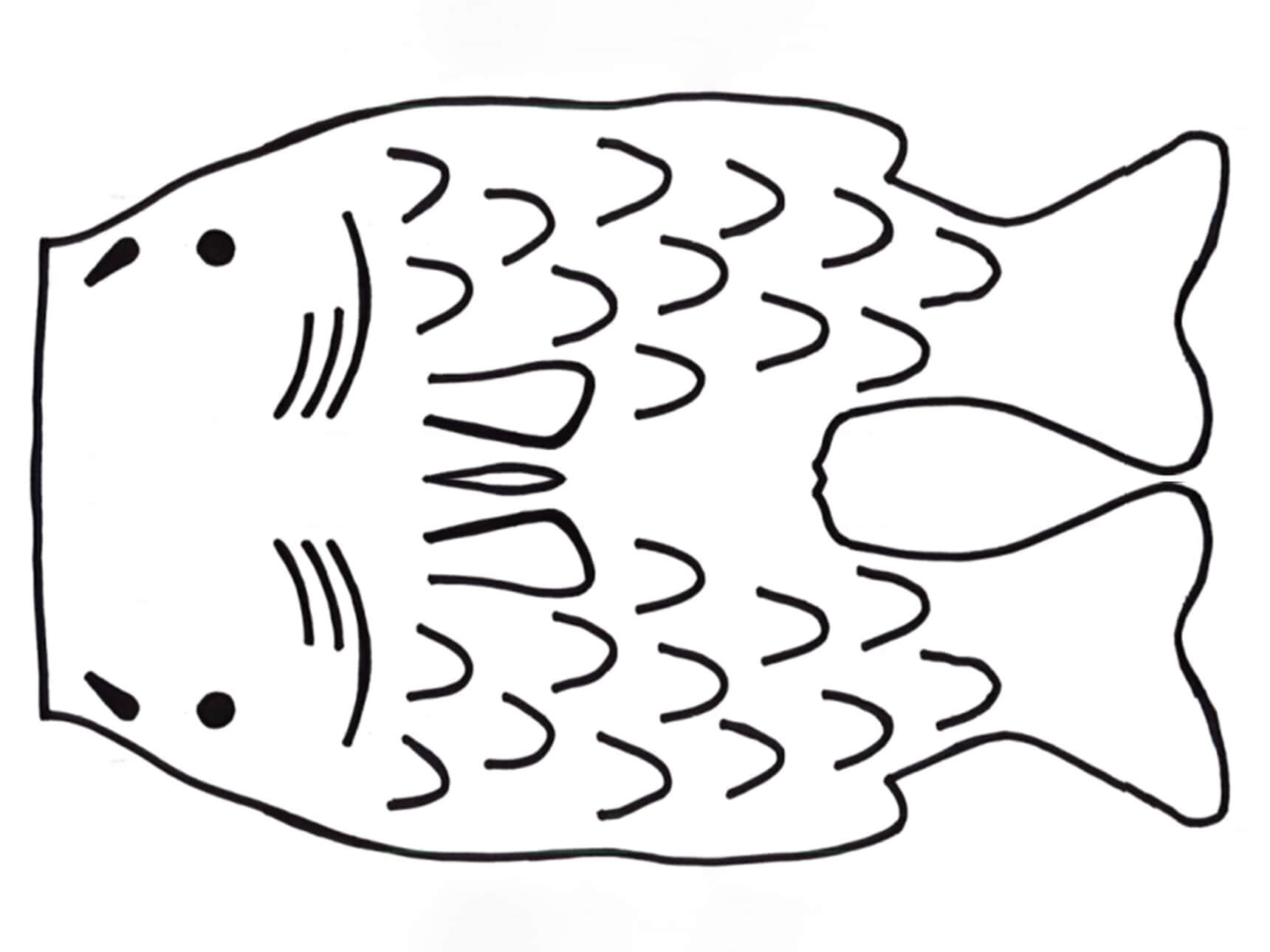 Printable Japanese Fish Kite Template