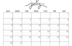 July 2023 Calendars 50 FREE Printables Printabulls