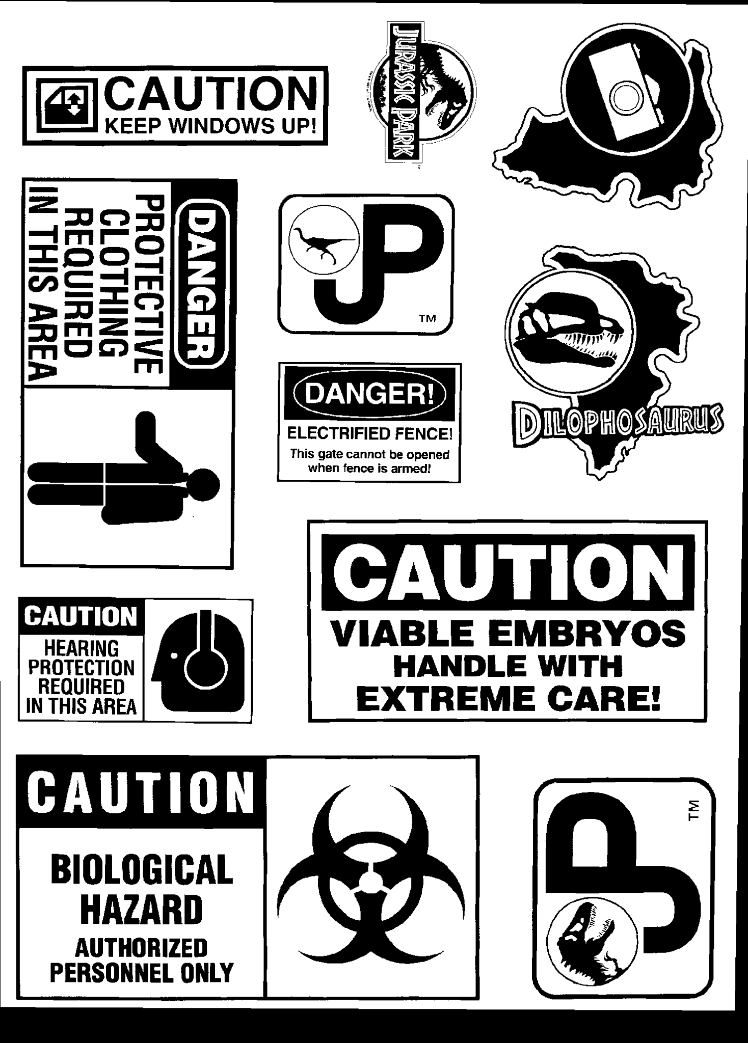 Jurassic Park Signs Jurassic Park Photo 43411676 Fanpop