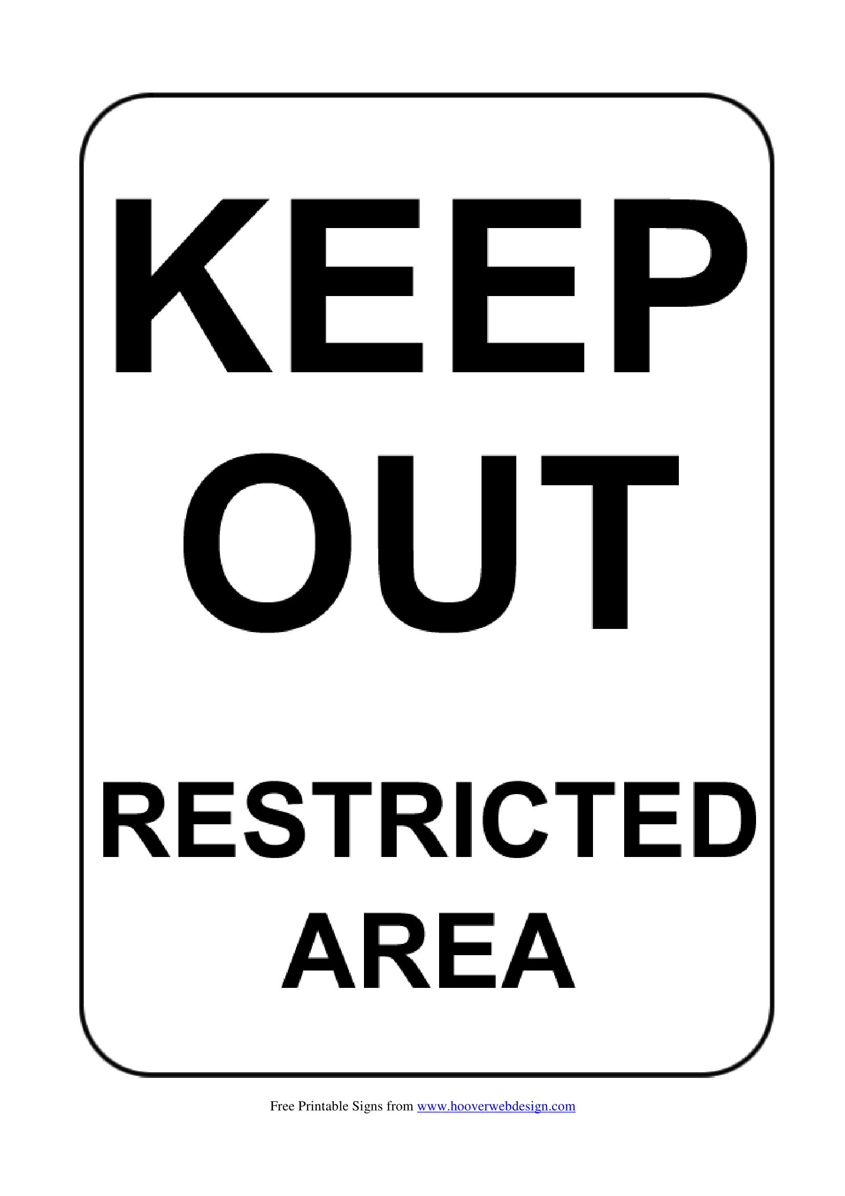 Keep Out Signs Printable