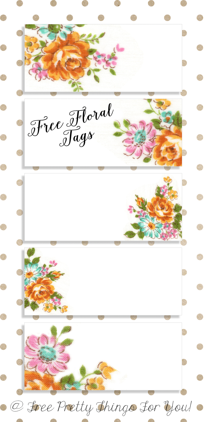 Labels Pretty Floral VintageTags Labels Printables Free Floral Free Labels