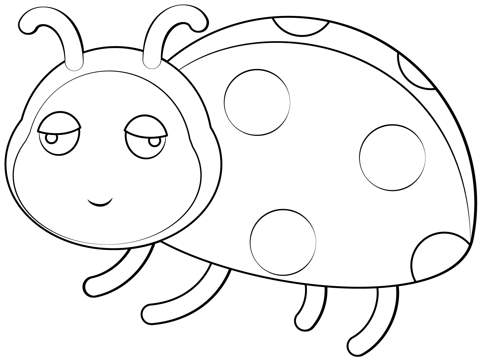 Printable Cut Out Ladybug Template