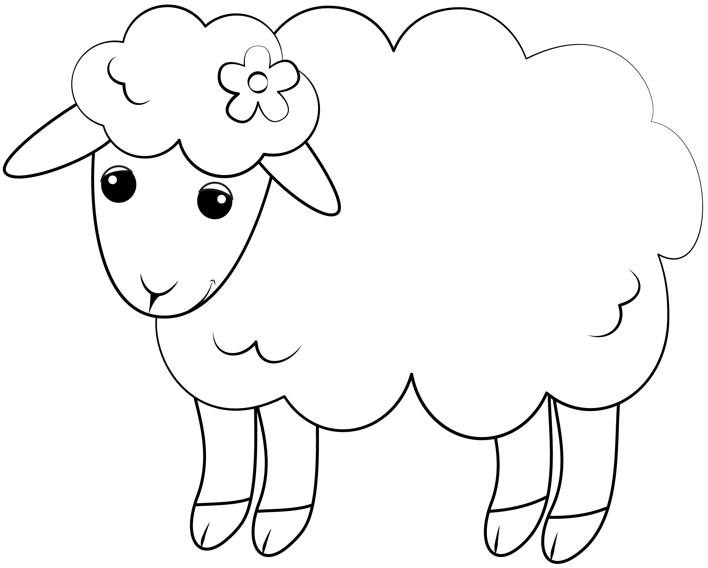 Free Printable Sheep Template