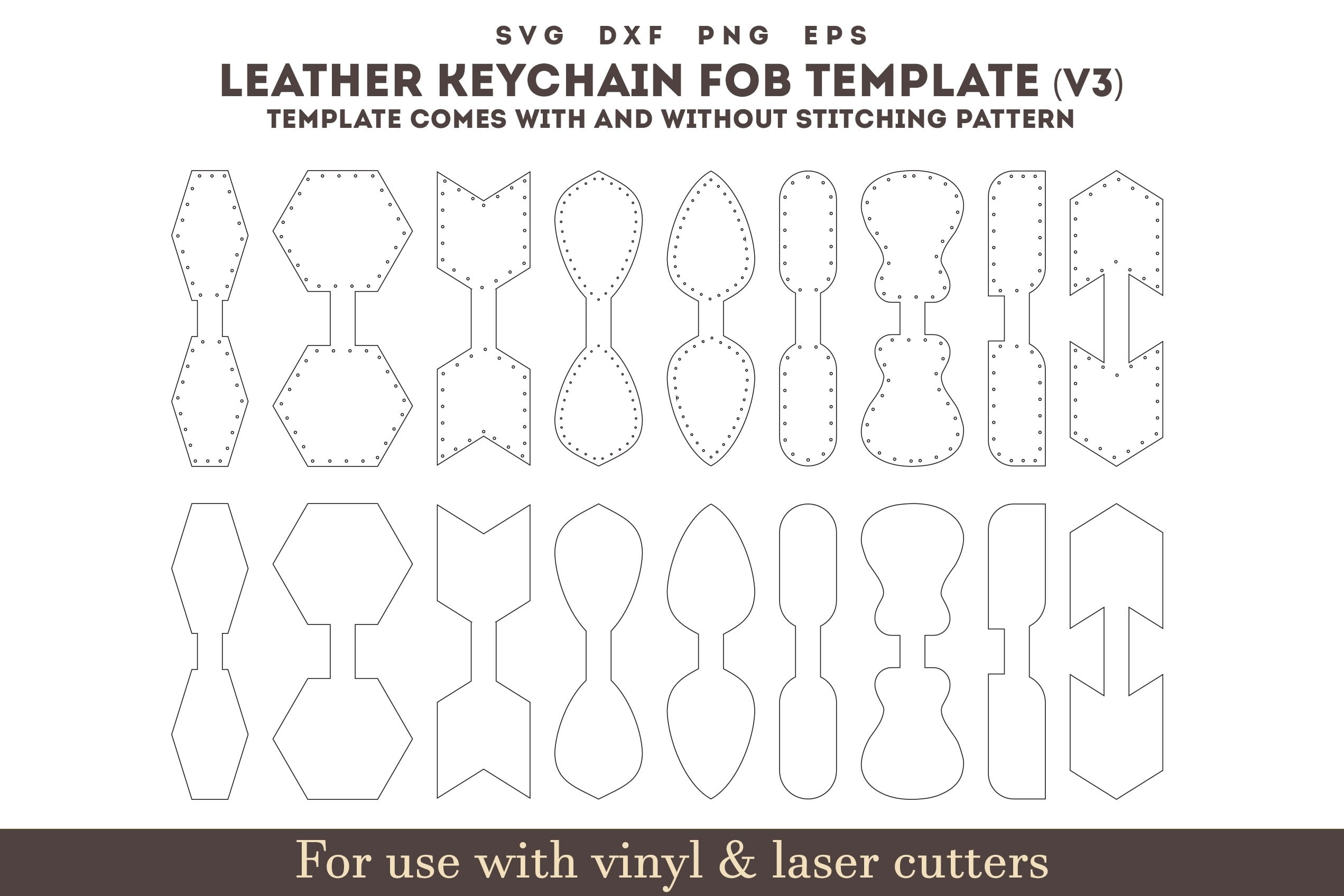 Printable Leather Key Fob Pattern