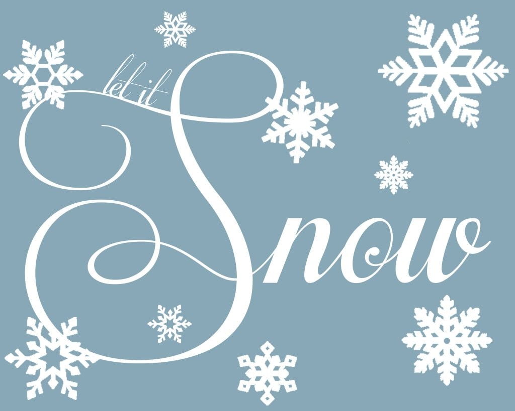 Printable Let It Snow