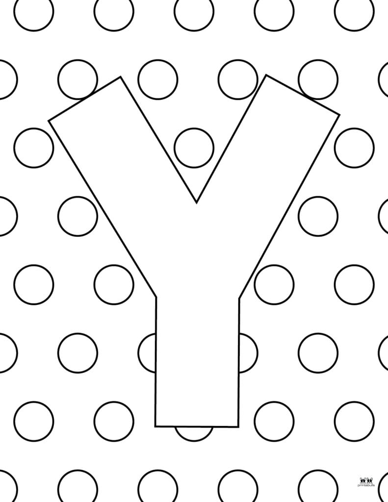 Letter Y Template Printable