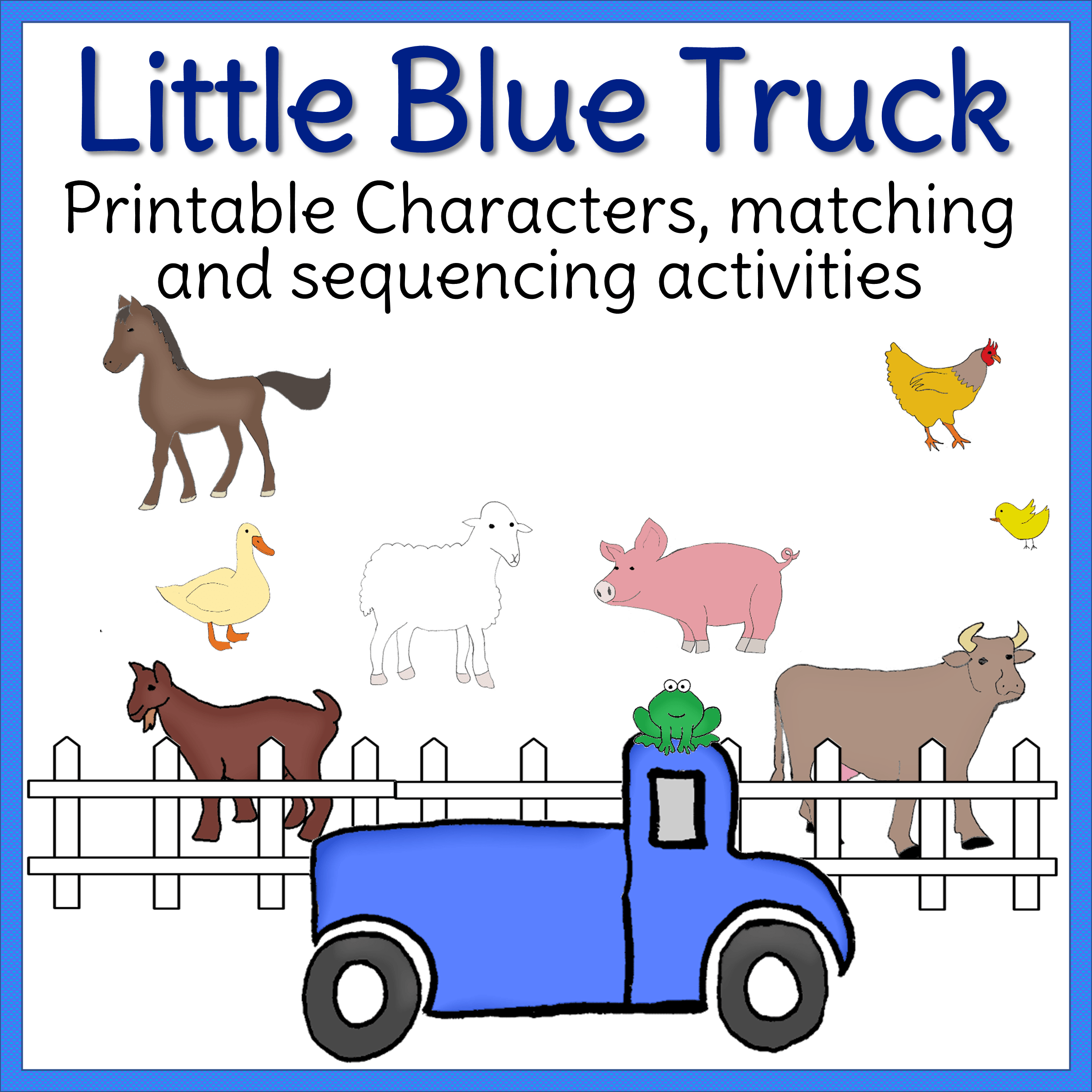 Little Blue Truck Printables Free