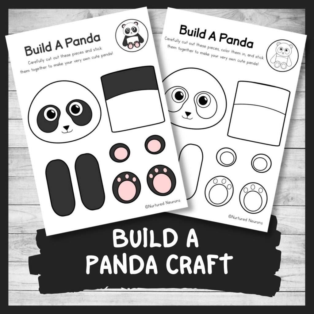 Make A Playful Panda With This Build A Panda Craft Nurtured Neurons