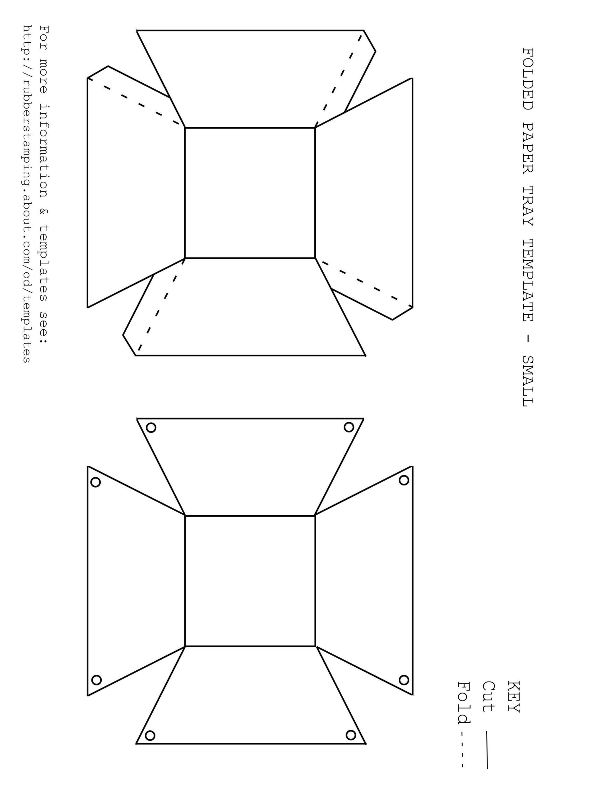 Printable Paper Basket Template