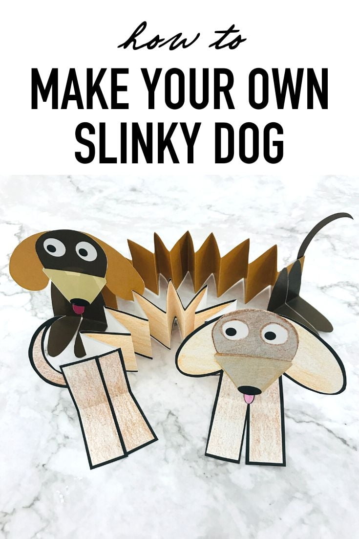 Make Your Own Paper Slinky Dog Disney Crafts For Kids Storytime Crafts Toy Story Crafts