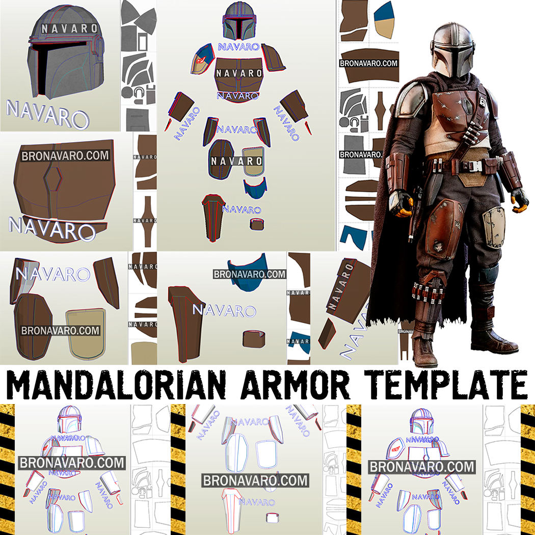 MANDALORIAN Armor Foam Template Mandalorian Armor Pepakura Printable PDF Mandalorian Armor Pattern Mandalorian Cosplay Foam Armor Mandalorian Armor Mandalorian Cosplay Cosplay Armor