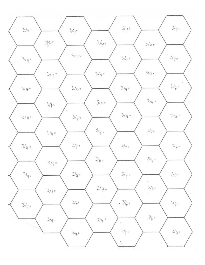 Free Printable Hexagon Template Pdf