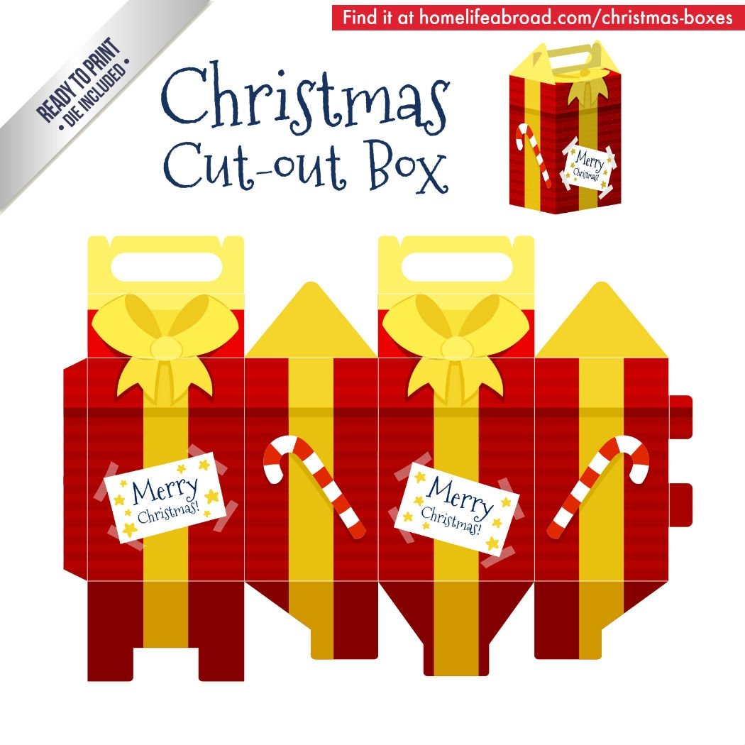 Free Printable Christmas Box Templates
