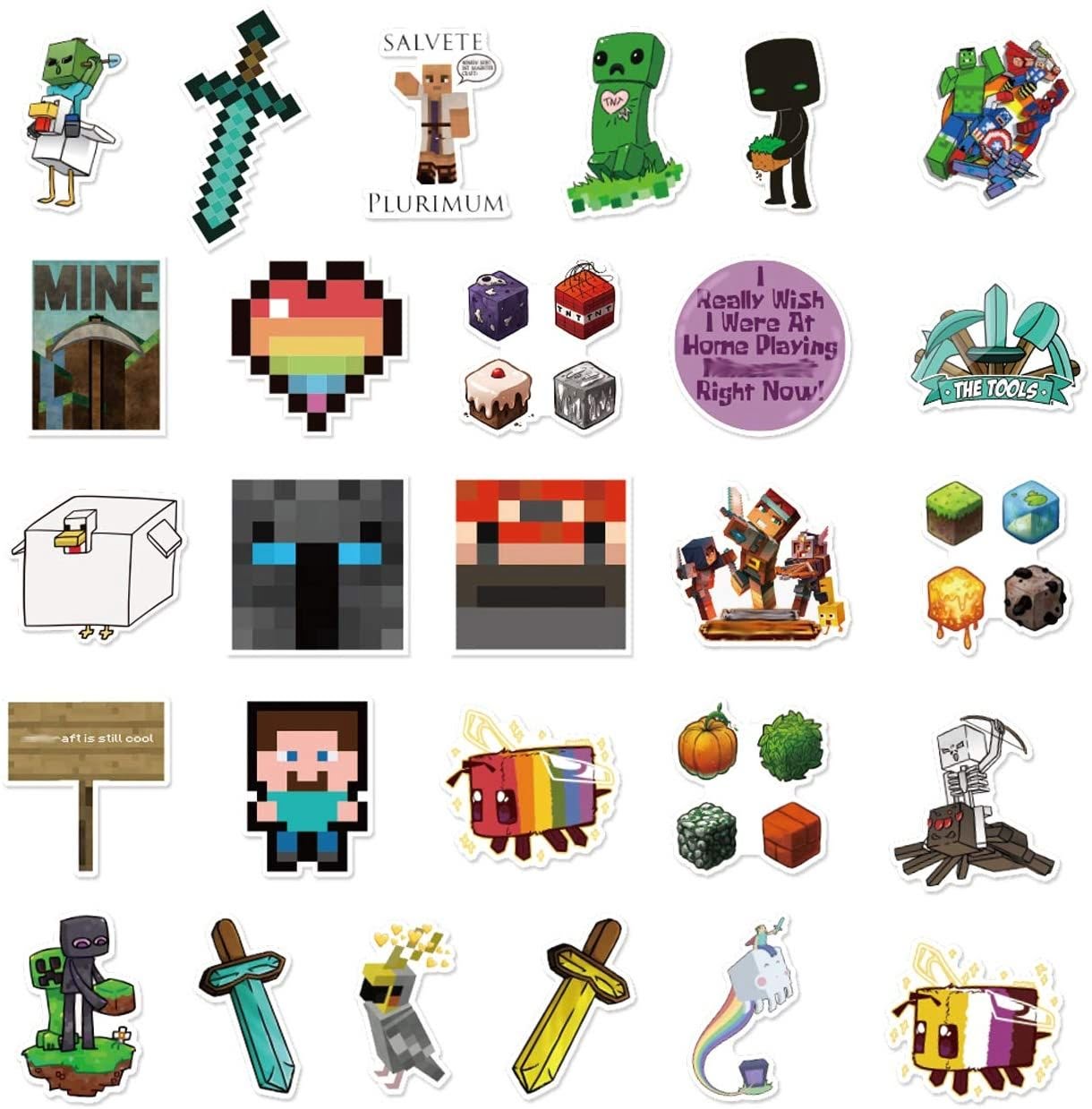 Printable Minecraft Stickers