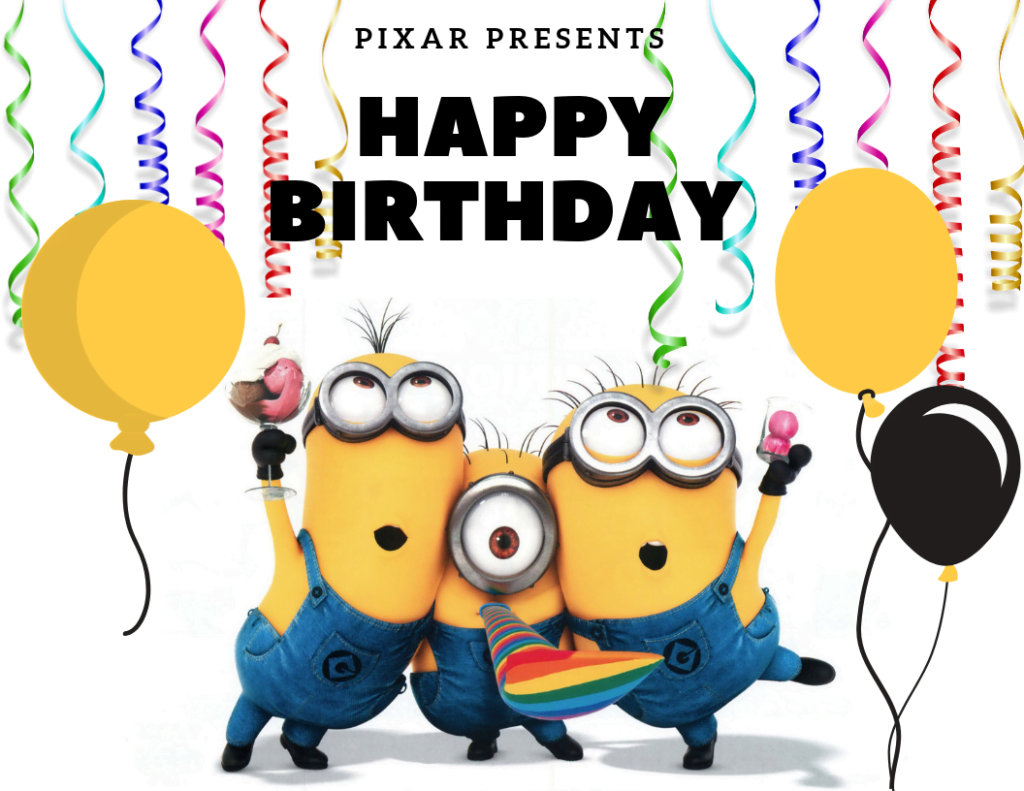 Minion Party Ideas Birthday Cake Fruit Tray Minion Balloons And FREE Printable Cake Topper Feeling Nifty Minion Party Minion Balloons Minion Birthday Party