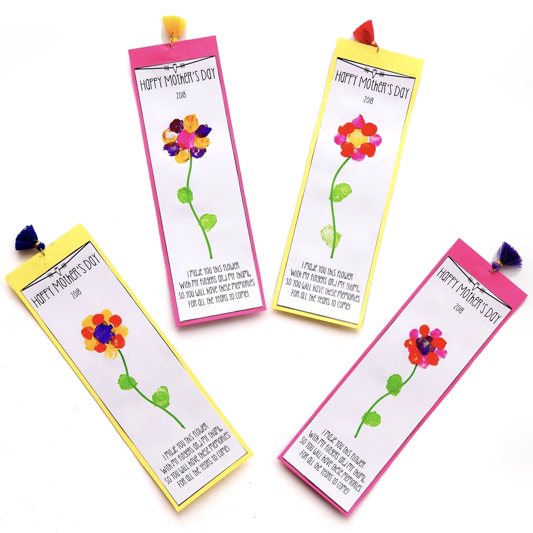 Printable Mother's Day Bookmark Template