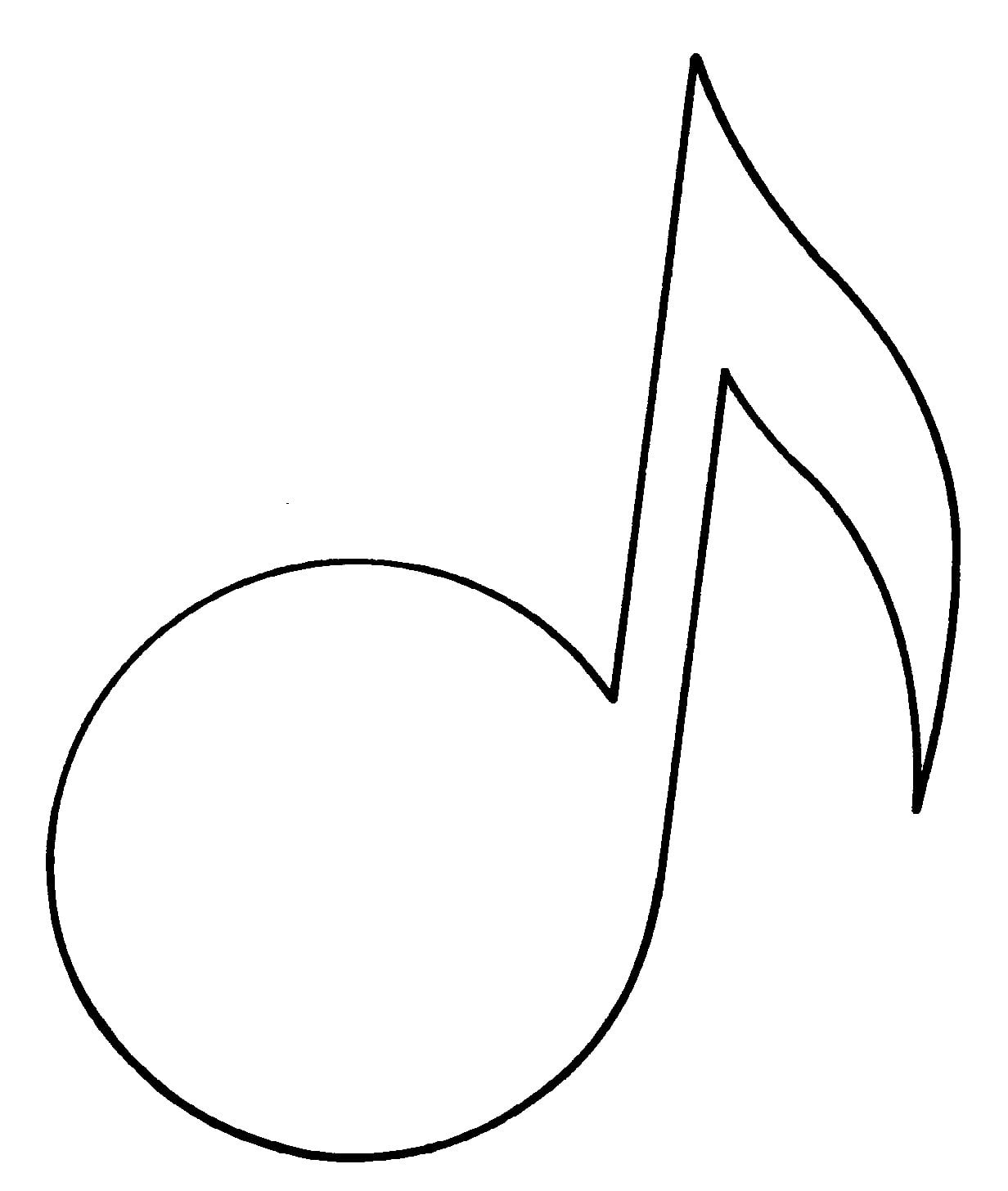 Printable Music Note Template