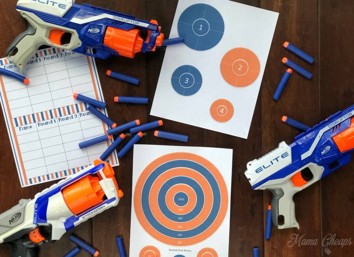 NERF Printable Targets And Score Card Mama Cheaps 