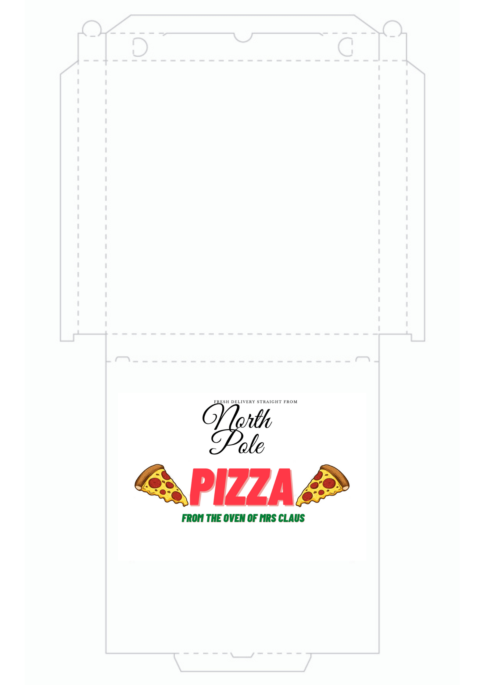 North Pole Pizza Delivery Free Template The Milk Memoirs