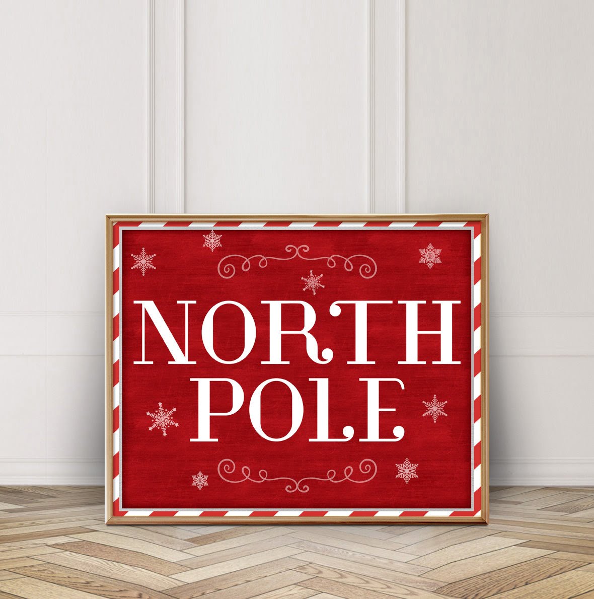 Printable North Pole Sign