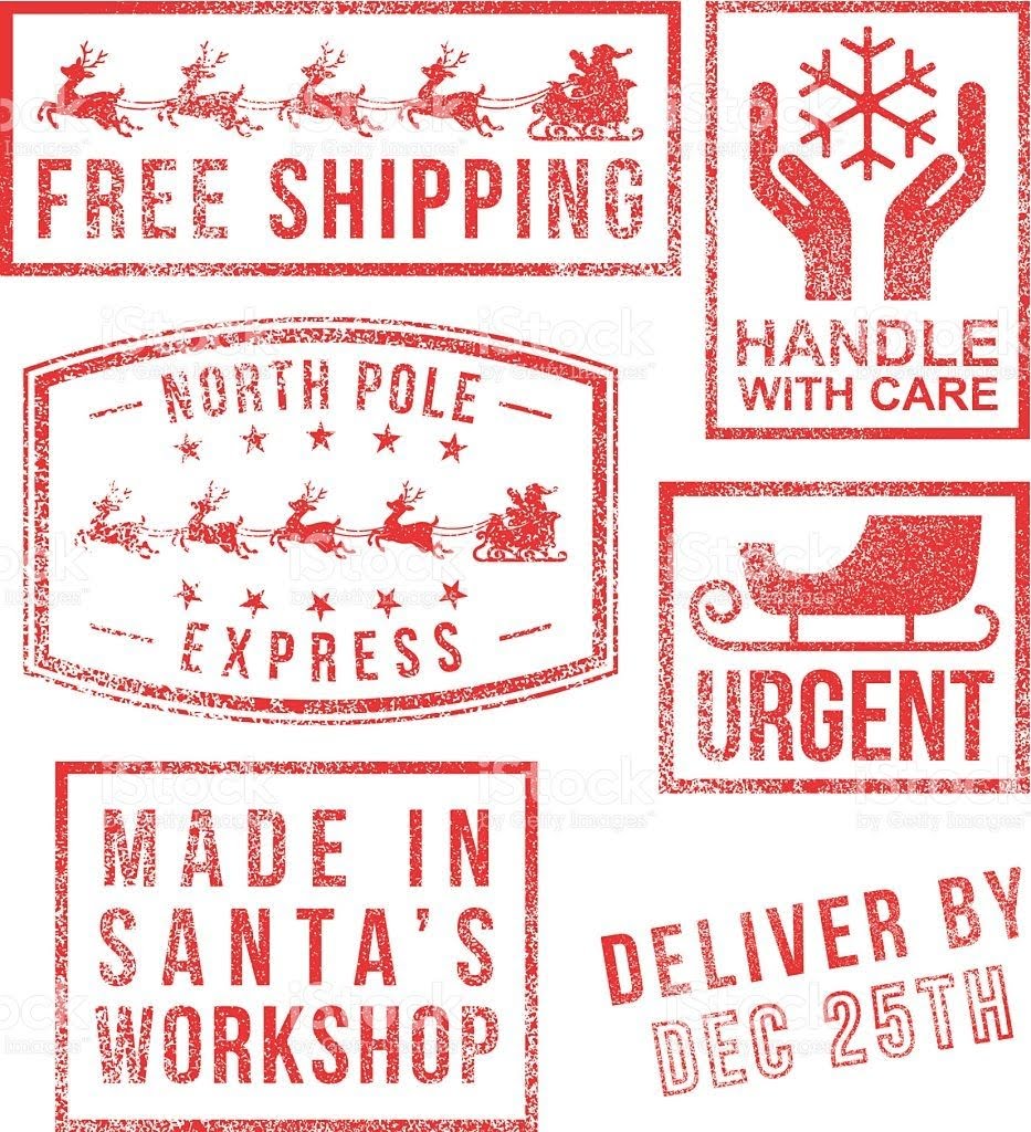 North Pole Santa s Christmas Rubber Stamps Christmas Stamps North Pole Christmas Stamps Postage