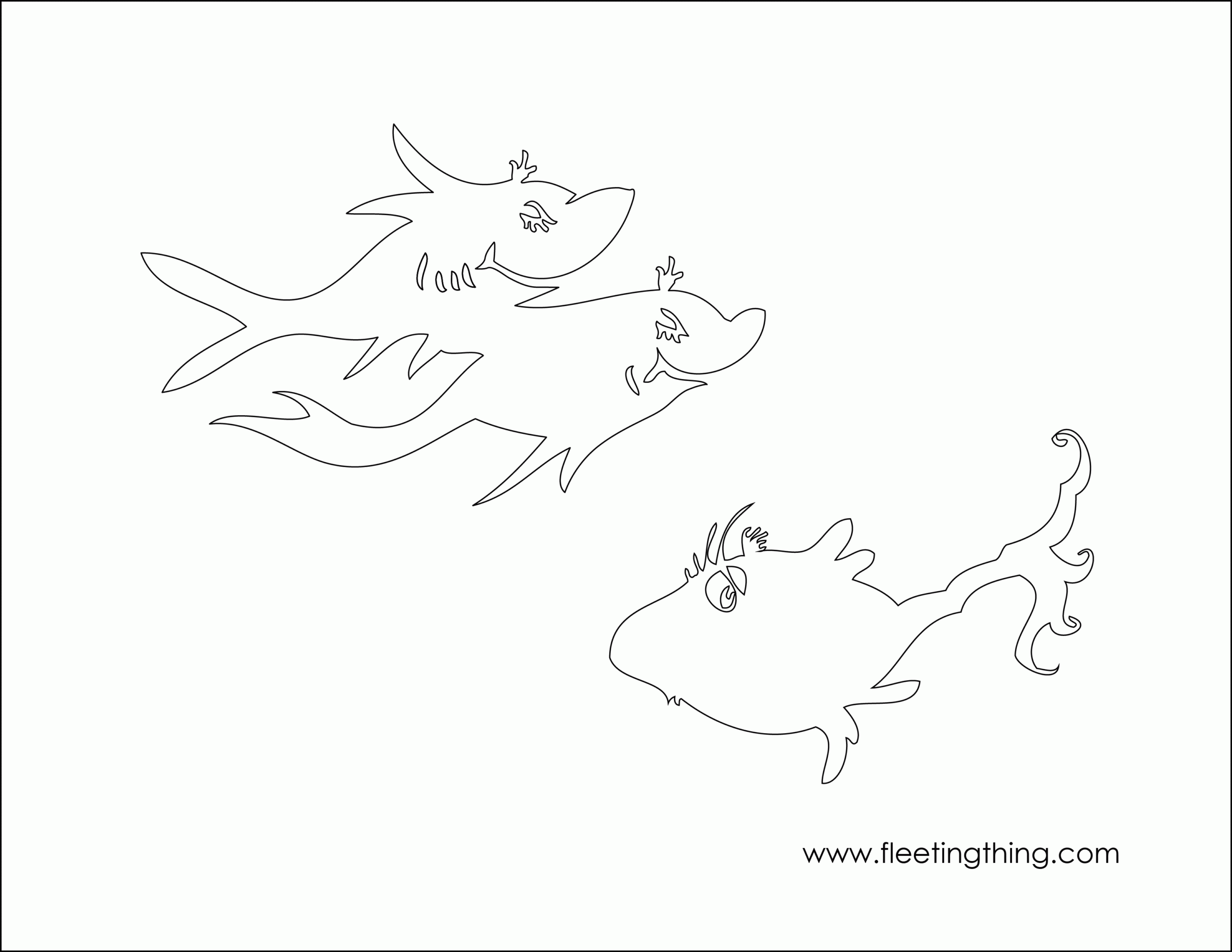 Dr Seuss Fish Template Printable