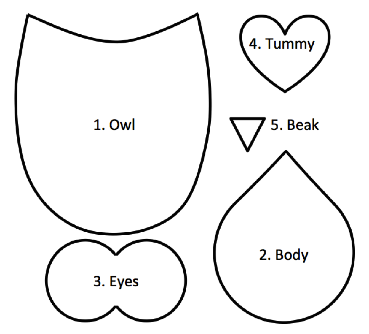 Free Owl Printable Template