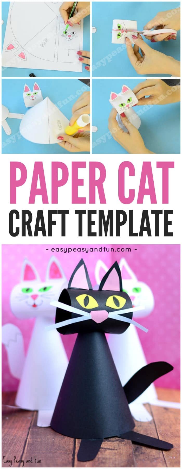 Printable Cat Craft Template