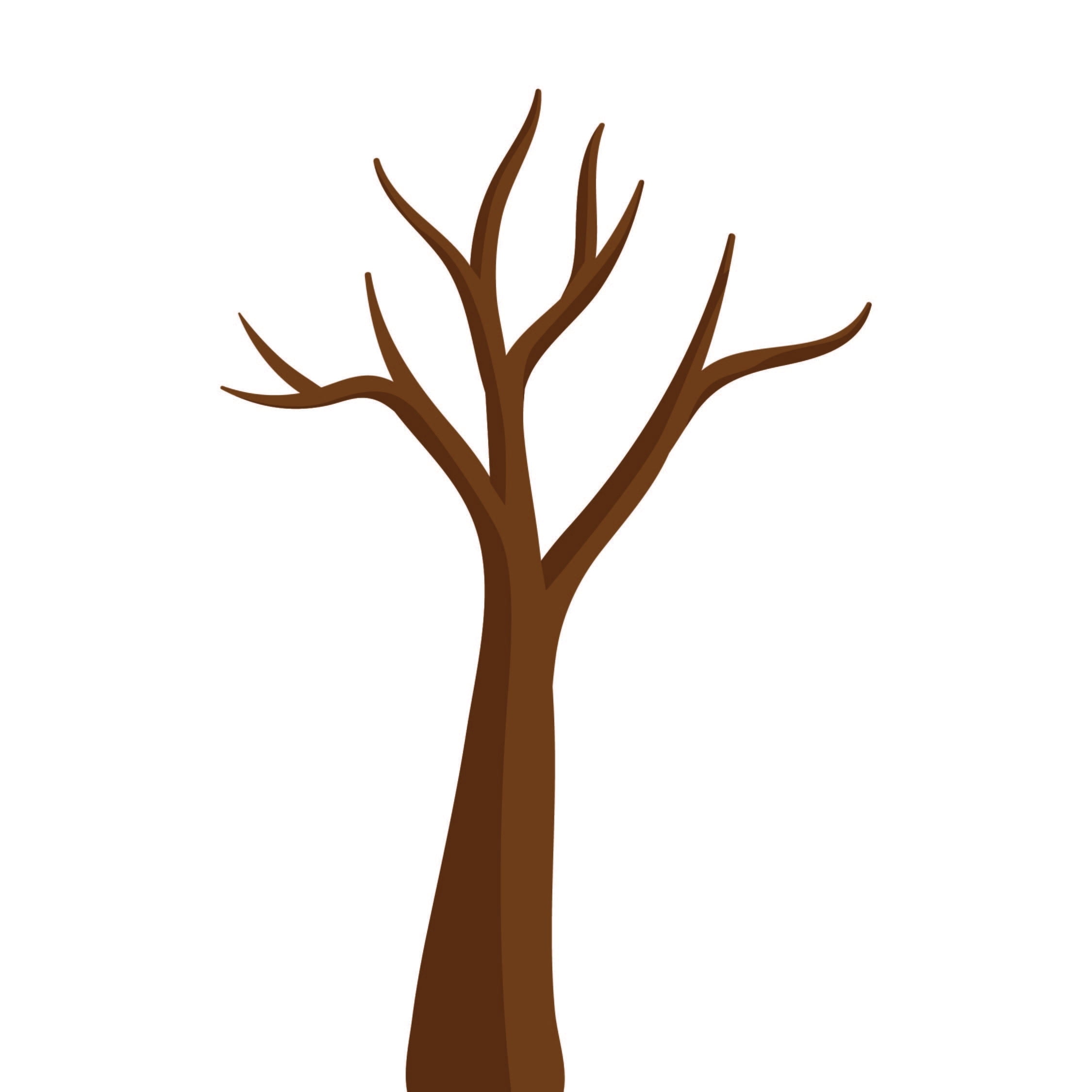 Printable Brown Tree Template
