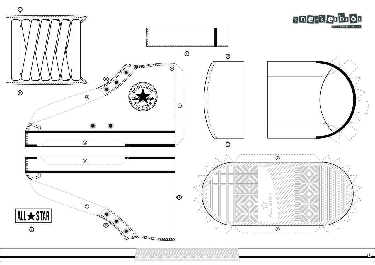 Paper Shoes Easy Christmas Diy Shoe Template