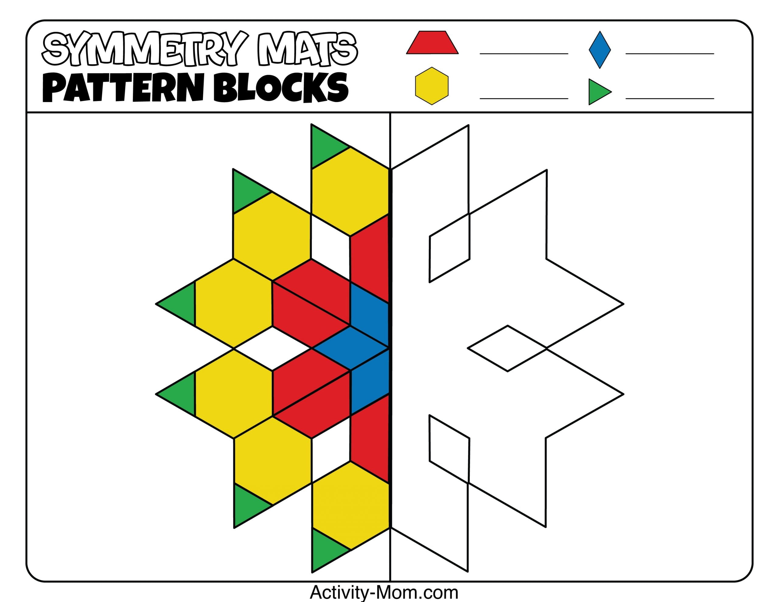 Pattern Block Printable Templates