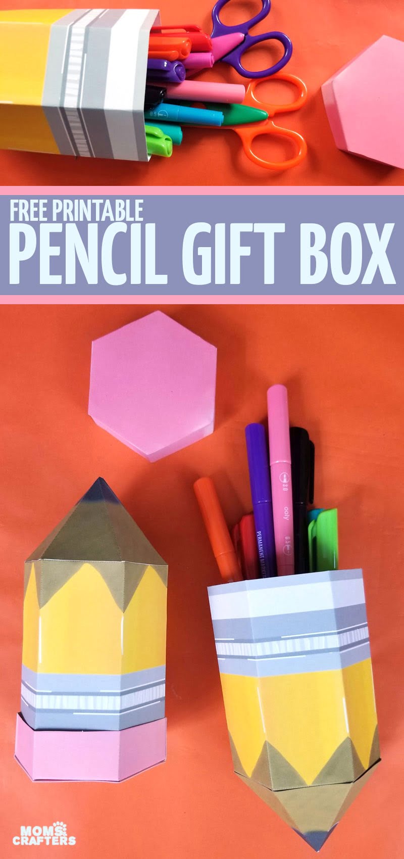 Printable Pencil Box Template