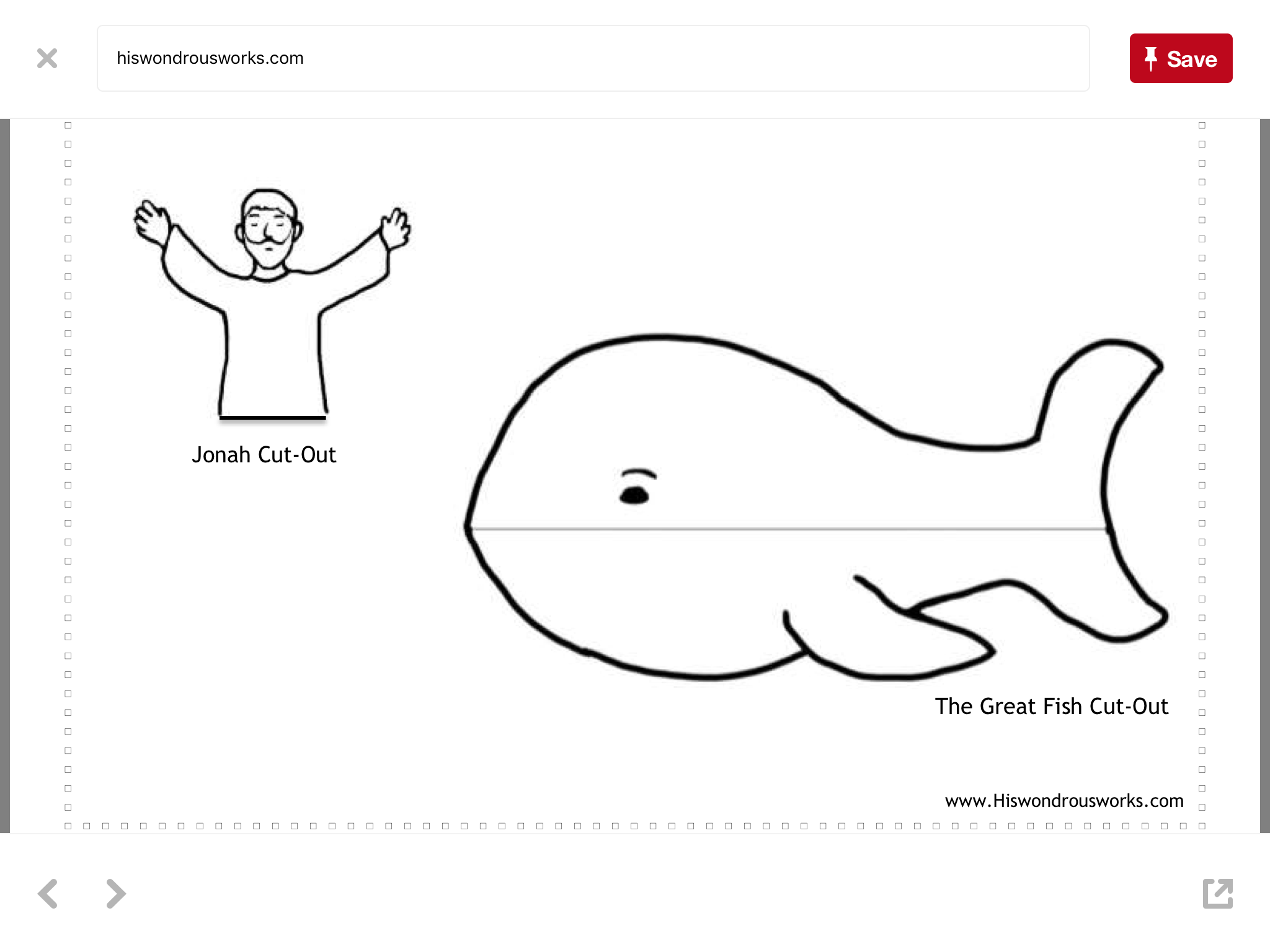 Free Printable Jonah And The Whale Craft Template