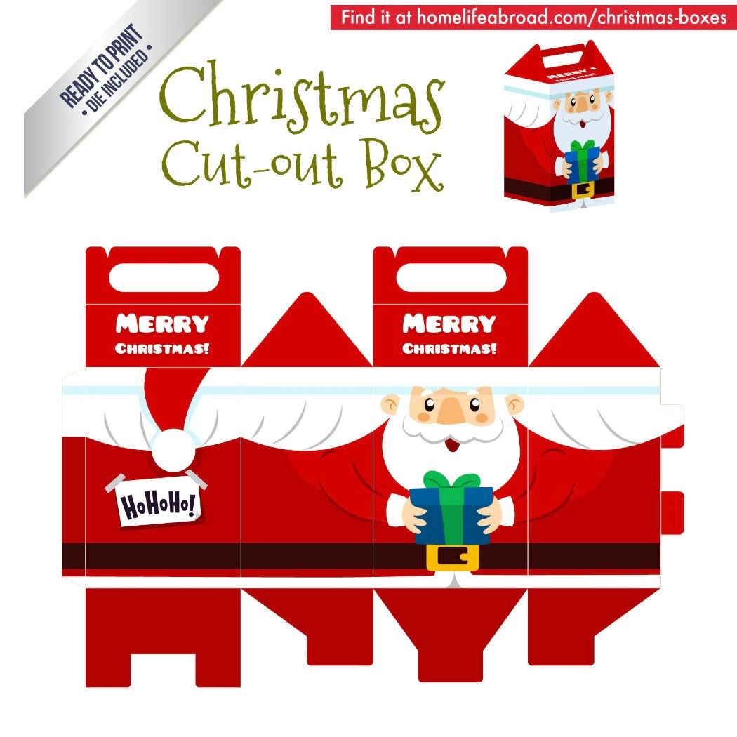 Pin On Christmas Cut Out Boxes DIY