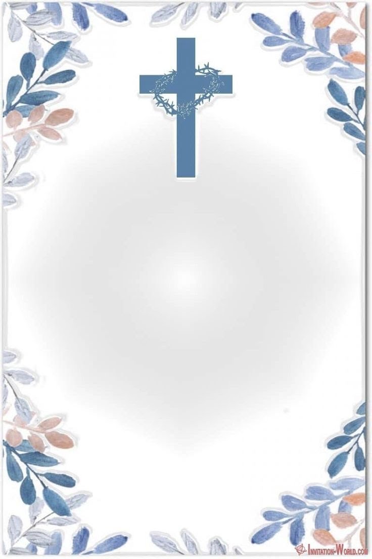 Printable First Communion Card Templates Free