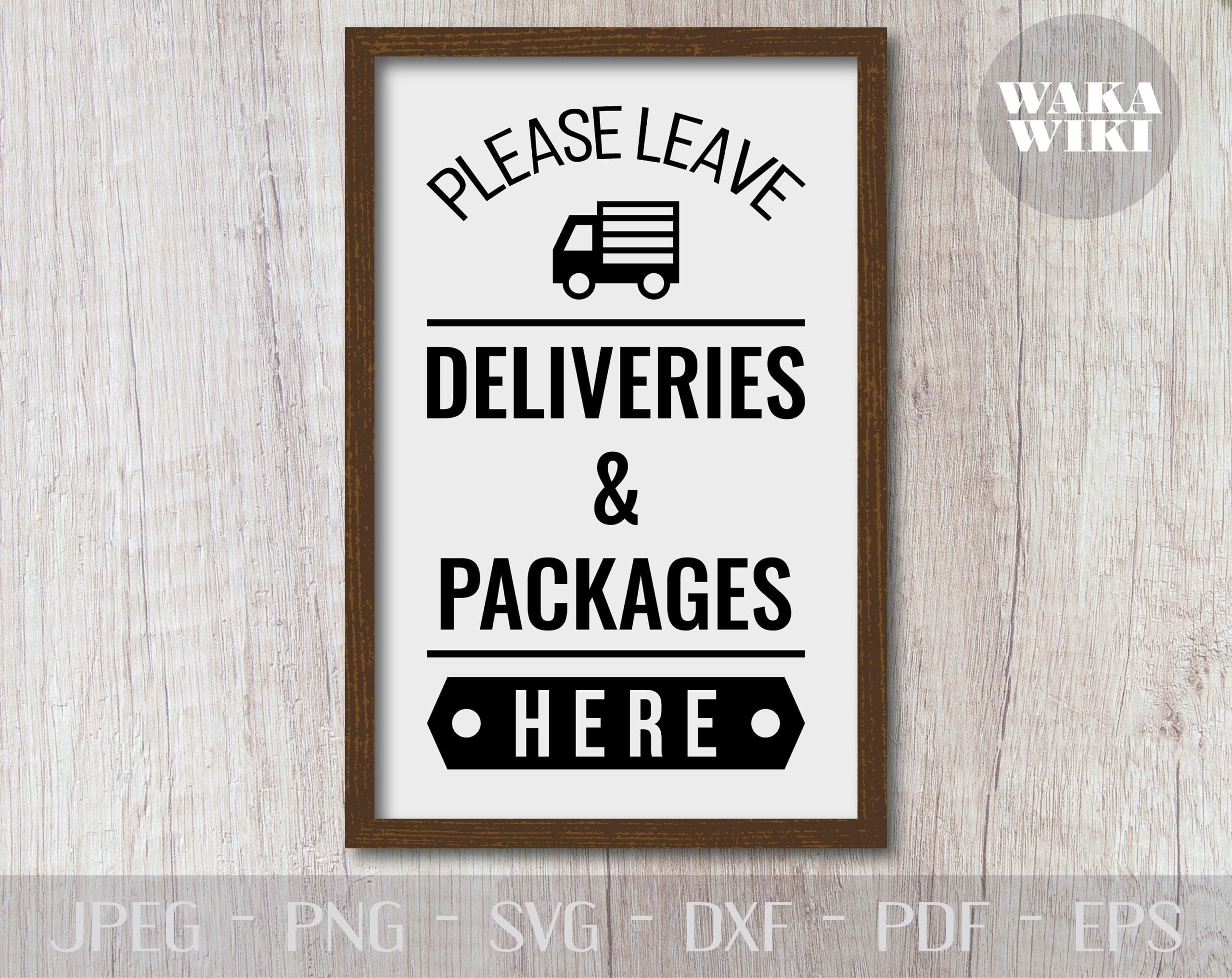 Please Leave Deliveries And Packages Here Drop Off Sign Place Etsy