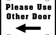 Please Use Other Door Sign In 2022 Door Signs Sticker Sign Printable Signs