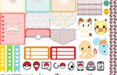 Pokemon Go Printable Stickers By AnacarLilian Planificador Imprimible Gratis Diy Planner Planificador Imprimible