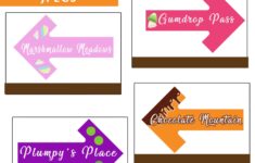 PRINTABLE 10 Candyland Welcome Sign Candyland Theme Street Etsy