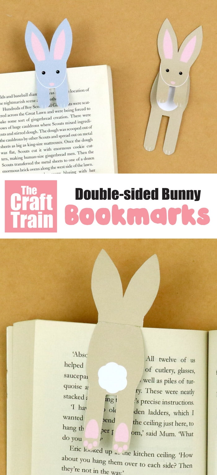 Printable Bunny Bookmark The Craft Train