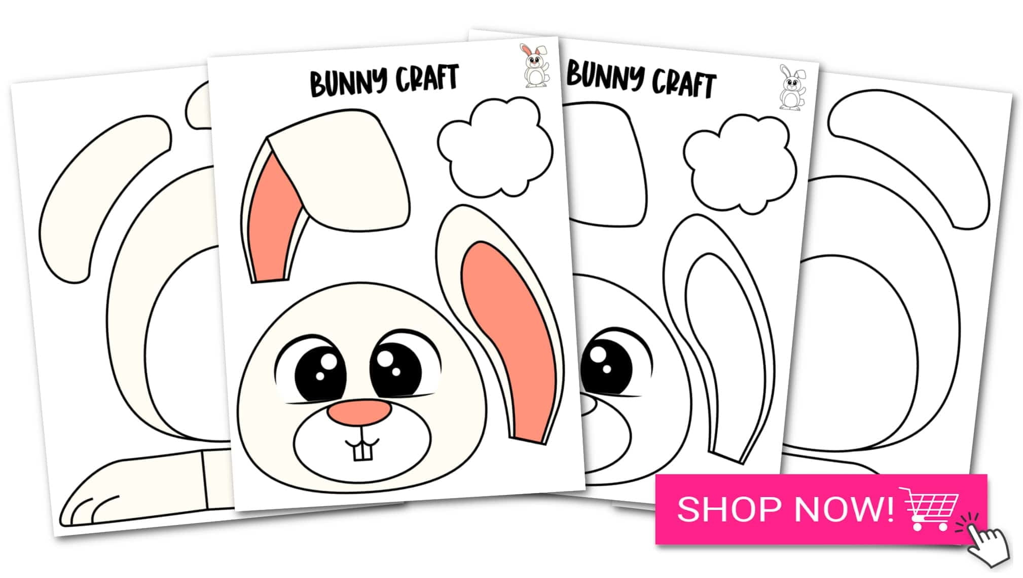 Printable Paper Bag Bunny Template - Free Printable