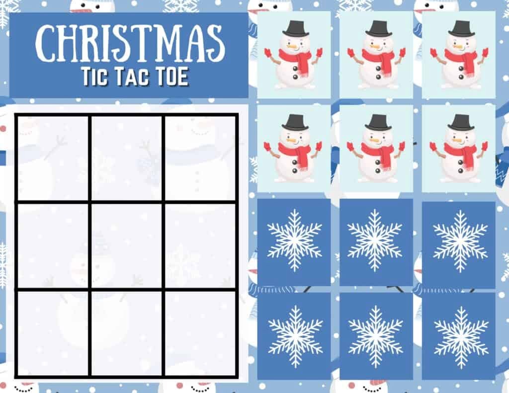 Christmas Tic Tac Toe Printable